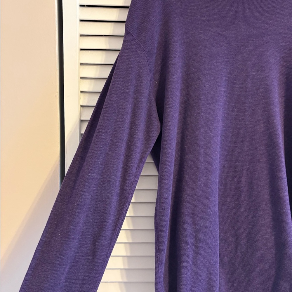 Men’s Purple Long Sleeve Athletic Shirt - Picture 2 of 4